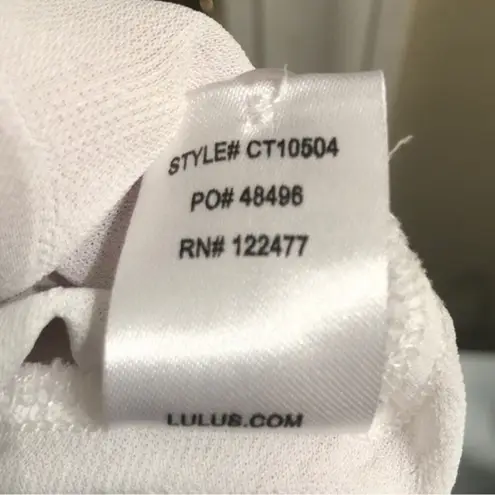 Lulus  Sz XS Everlee White Striped Button-Up Top thumbnail 5