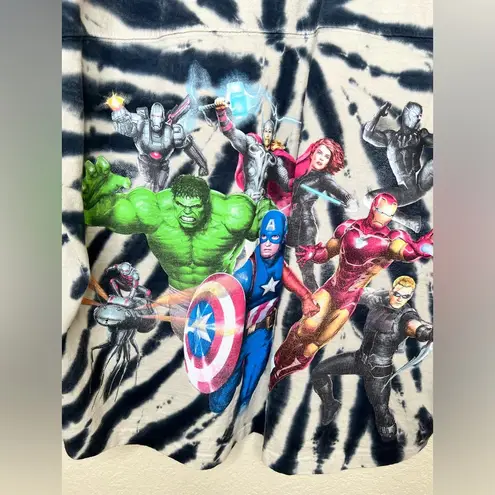 Marvel NTM: Disney Parks Black & White Tie Dye Spirit Jersey w/ Characters Sz M