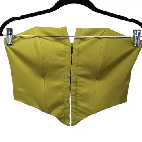 Bershka Corset Top Medium Charteuse