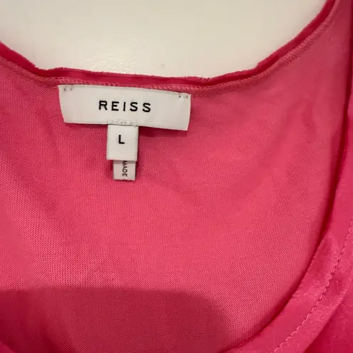 Reiss Women's Remey Silk-Front Vest Tank Top Size Large