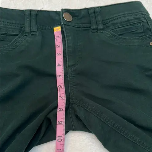 Democracy AB Technology Dark Green Skinny Jeans With Elastic Band on Waist