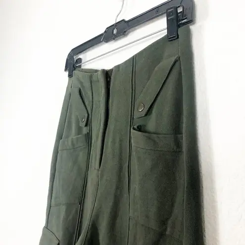 Ser.O.Ya Zoe Cargo Pants Size XS Forest Green Military Straight Leg High Rise