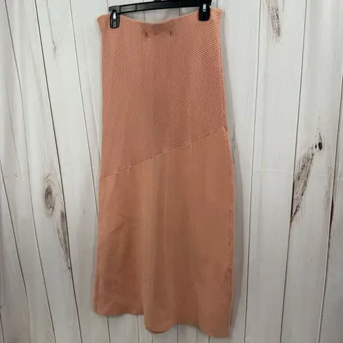 Free People  Beach Women’s Large Peach Maxi Skirt Split