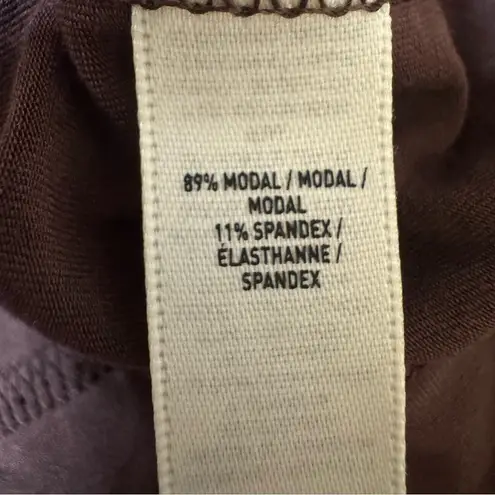 KHY by Kylie Jenner Sleek Soft Stretch Low Rise Chocolate Brown Pant Size 2X Black