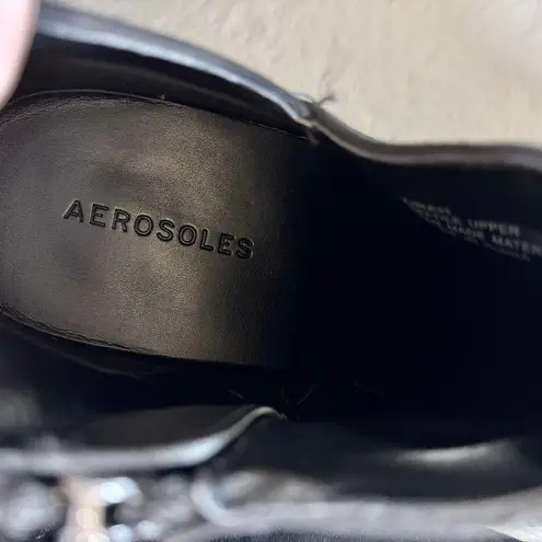 Aerosoles Zirah Faux Suede Casual Ankle Boot Black Asymmetrical Zippered 9