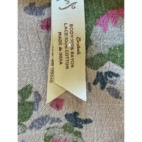 Matilda Jane Pink Floral Ruffle Like A Lady Bell Sleeve Top Tunic Size S