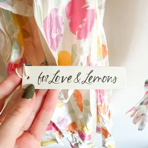 New For Love & Lemons Hazel Mini Dress Size L White Size L