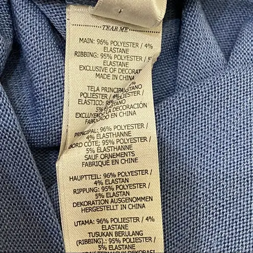 Lorna Jane Blue Black Trim long Sleeve Active Top