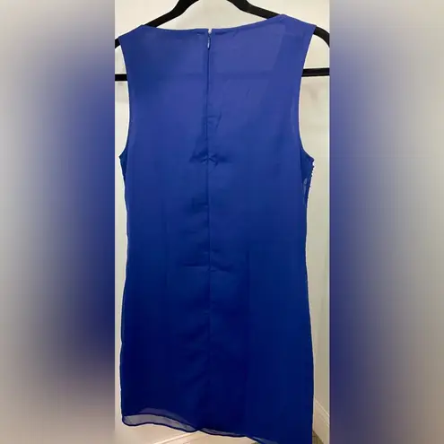 Susana Monaco - Navy Blue W/ Black Beaded Embellished Sheath Dress - NWOT