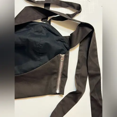 NWT Zemeta Ribbon Halter top, size XS Brown