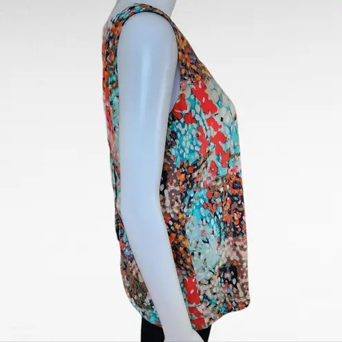 Olive & Oak Multicolored Print Envelope Satin Shell Size Medium