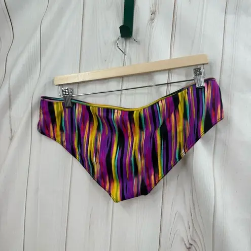 EXPRESS  Women’s Large Purple Patterned Bikini Swim Beach Ocean Pool