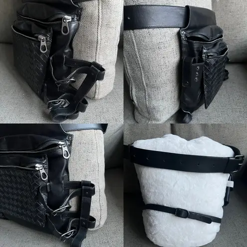 Bottega Veneta leather belt bag motorcycle