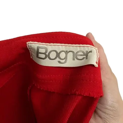 Vintage Bogner Ski Pants Wide Leg Stirrup Red Wool Women's 6 Red