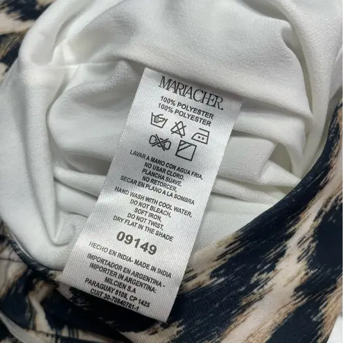 NEW MARIA CHER moreno mich midi dress in ethnic ecru XS Black