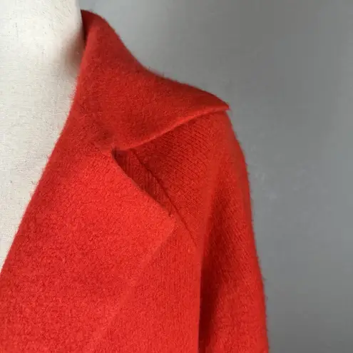 Elliatt Anthropologie Womens Phoenix Open Sweater Trench Coat Size S Red Pockets