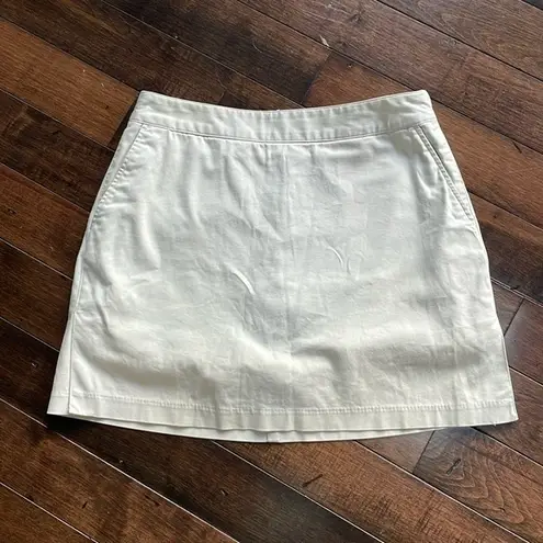 Adidas  cotton skort Mini skirt Attached shorts Athleisure Neutral Golf Size 6