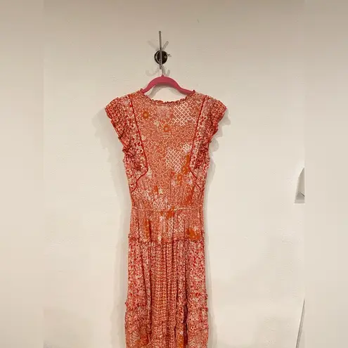 Poupette St. Barth Poupette St Barths Paulina Floral Printed Midi Dress Size Large EUC