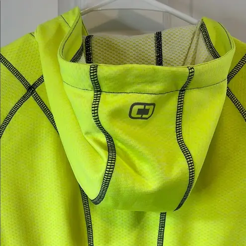 Ogio Neon Yellow Lightweight Jacket w/ Hood and Full Zipper