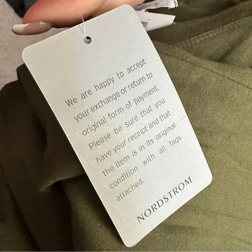 Stitchdrop Army Uniform Green Cotton Midi Dress | Size M Size M