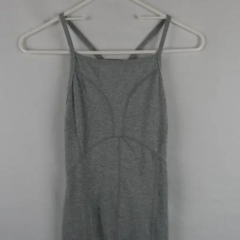 Free People  Movement Side to Side Performance Leotard Bodysuit Grey Jumpsuit XS