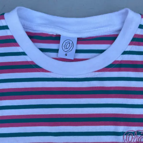 Odd Future OFWGKTA Pink Green Striped T-shirt