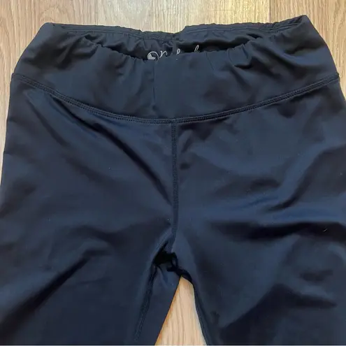 Reel Legends Womens Size Small Activewear Athletic Leggings ‘Keep It Cool’ Black