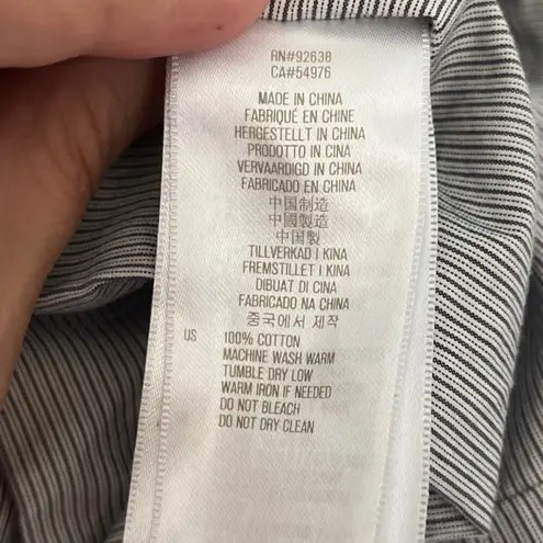 Fossil  Stripe Womens Blazer Sz S Lightweight One Button Academia Ruched Utility