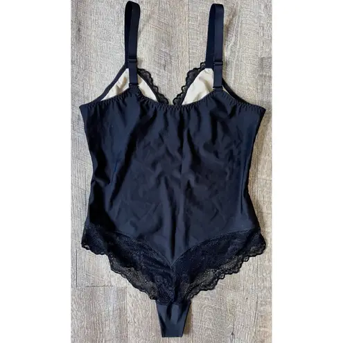 Black Bodysuit Lingerie teddy teddie lace NWOT size XL