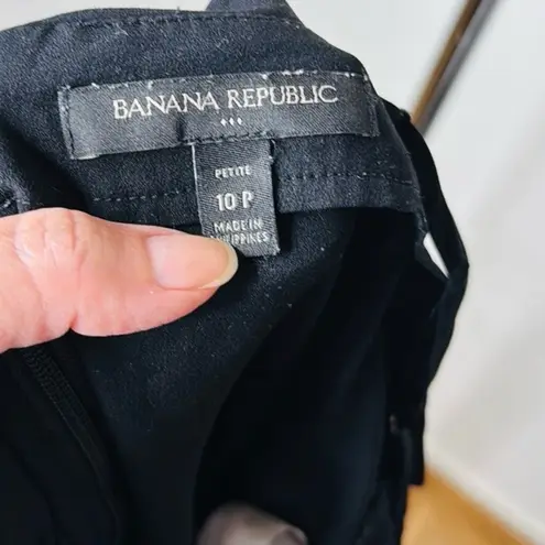 Banana Republic Factory Black Ruffle Jumpsuit Size 10P