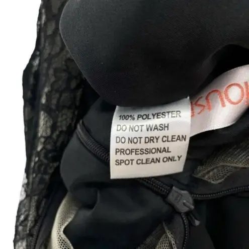 JJ's House Women’s Black Lace Formal Dress Old Hollywood Glam