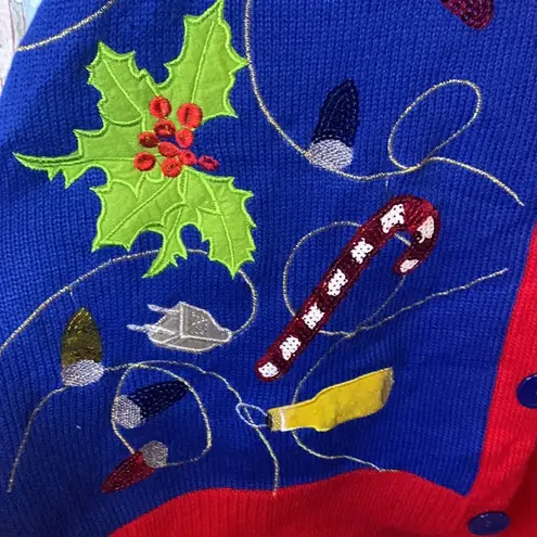 Christmas Jolly Sweaters Ugly Christmas Sweater Size XXL Blue - Image 3