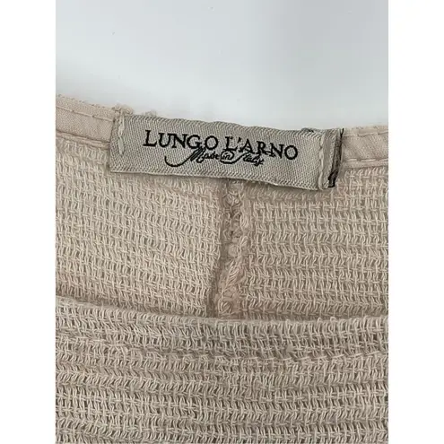 lungo l'arno LUNGO L’ ARNO 100% linen size 1X lagenlook snake print top.