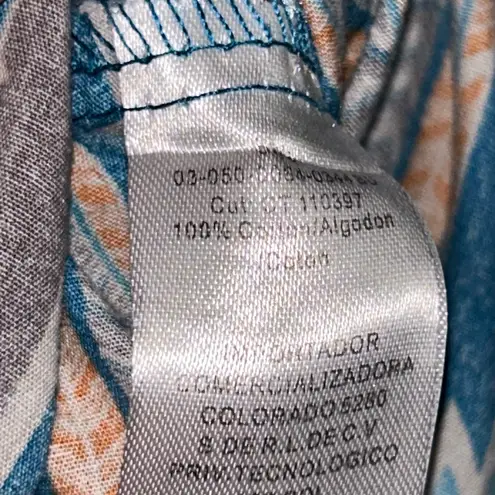 Roper Wear The West Rustic Snap Button Front long Sleeve Blouse Shirt Top Size M