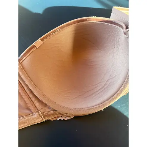 Thirdlove 24/7 Classic Lace Strapless Nude Basic Adjustable Bra Womens Size 34F