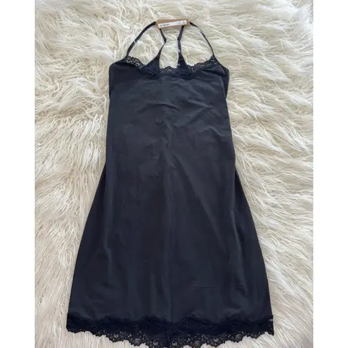 SKIMS Fits Everybody Lace Slip Dress Onyx Size Large