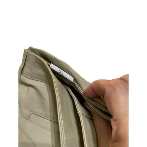 Dickies Women's Twill Pants Straight Leg Relaxed Fit Cream Size 16L NWT