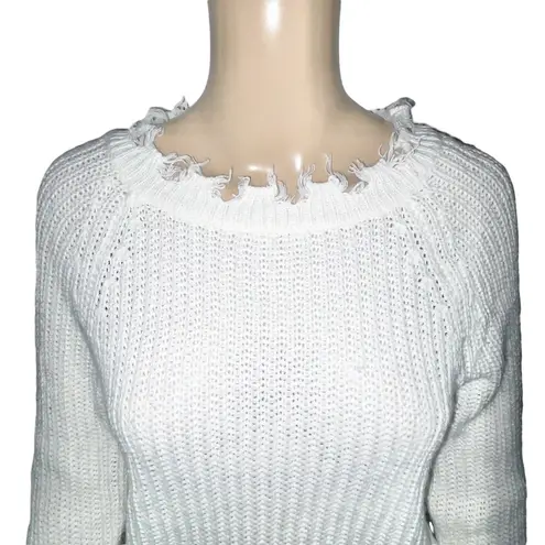 Full Circle Trends Full Circle Trend Distressed Sweater