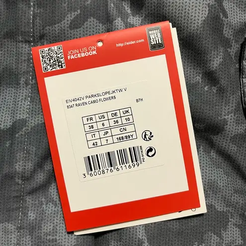 Eider Park Slope Ski Snowboard Gorpcore Parka length coat Jacket with snow skirt Gray