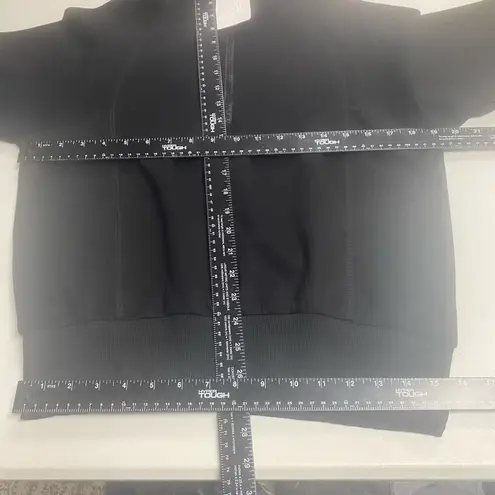 REORIA Women’s Two piece Sweatshirt Sweatpants Lounge Wear Black Size Small