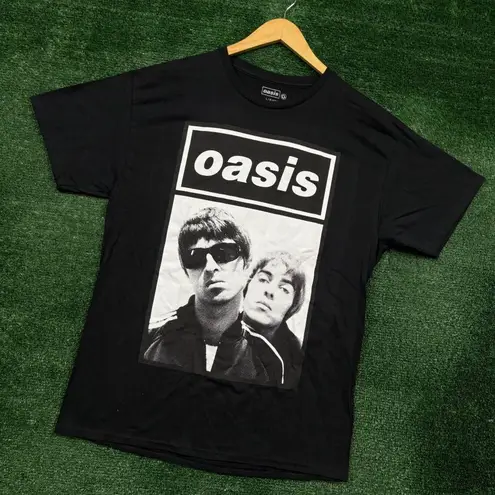 Oasis Noel & Liam Boxed Photo Rock Band T-Shirt Size Large
