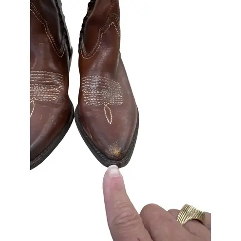 Patricia Nash Womens Brown Western Leather Boots Size 8.5 SKU 7070