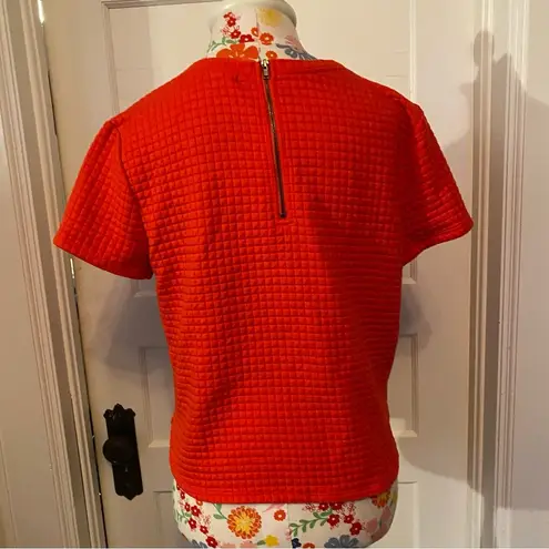 Eyelash Couture Quilted Orange Crop Top