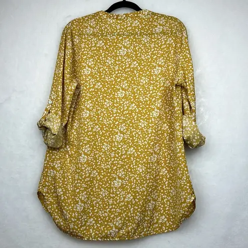 Timeson Women's Casual Chiffon V Neck 3/4 Sleeve Blouse Tops Sz XL White