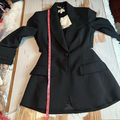 A.L.C. Carlyle Open-Back Jacket Coat Size 4 Black