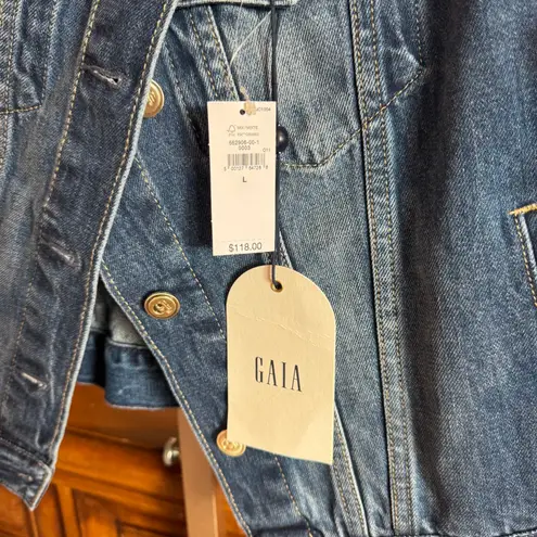 Cult Gaia GAP × Denim Jacket Large NWT Asymmetrical Front