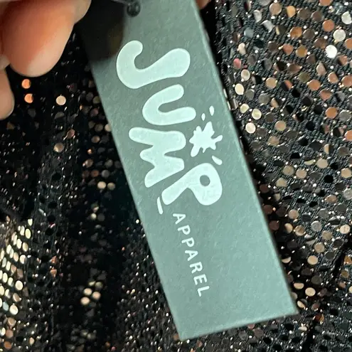 Jump NWT  APPAREL Stretch Sequin Open Back Mini Dress in Espresso, Large thumbnail 9