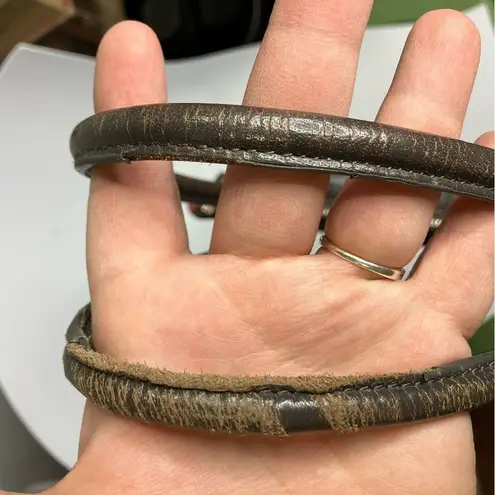 HOBO taupe brown leather handbag medium size