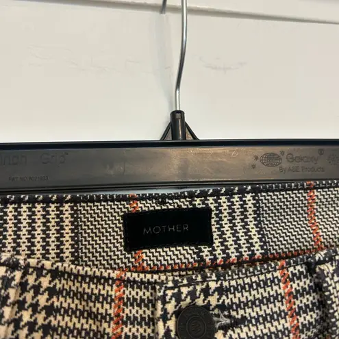 MOTHER The Insider Plaid Ankle Jean Size 28