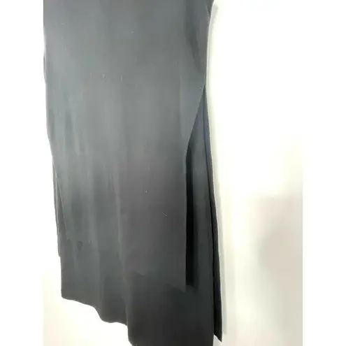 Lafayette 148 New York Black Dress Layered Sleeveless Viscose Blend Size Large